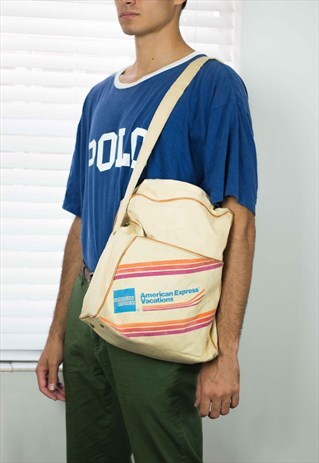 VINTAGE AMERICAN EXPRESS BAG LOGO 90S X 18.7
