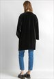 SONIA RYKIEL PARIS BLACK VELVET LONG CARDIGAN 5907