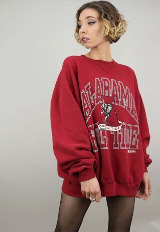 VINTAGE 90S OVERSIZED ALABAMA ROLL TIDE SWEATER SWEATSHIRT