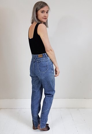 VINTAGE 90'S RIDERS SKINNY JEANS W/ ZIP LEGS