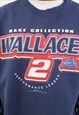 VINTAGE CHASE AUTHENTICS WALLACE NASCAR NAVY SWEATSHIRT