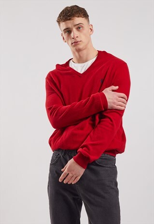 VINTAGE RALPH LAUREN V-NECK JUMPER