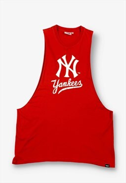 Vintage MLB New York Yankees Muscle Vest Red 2XL BV20458