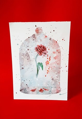 FAIRYTALE ROSE ART PRINT A4