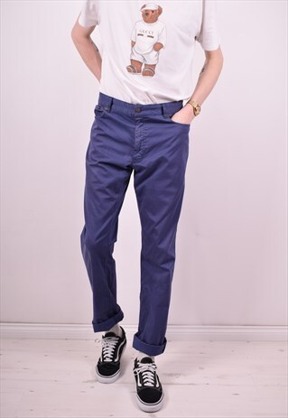 POLO RALPH LAUREN MENS VINTAGE TROUSERS W38 L36 PURPLE 90'S
