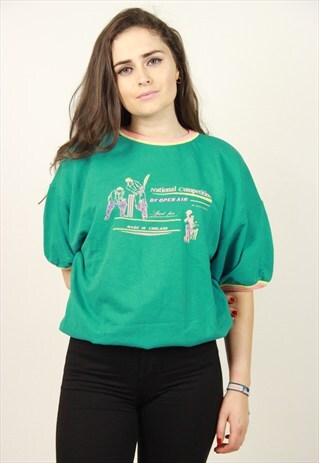 VINTAGE SHORT SLEEVED SWEATSHIRT