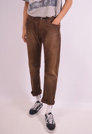 VINTAGE REPLAY CORDUROY TROUSERS BROWN