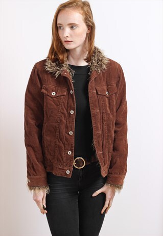 VINTAGE CORDUROY FLEECE LINED JACKET