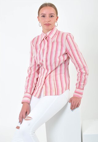 VINTAGE LONG SLEEVE STRIPED TOMMY HILFIGER SHIRT