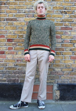 VINTAGE DICKIES BEIGE WORKWEAR TROUSERS
