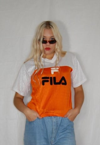 orange fila shirt