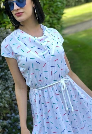 CONFETTI CROWD- 80S DAY DRESS