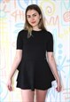 DRESS DKNY BLACK MINI BODY CON STRETCH SIZE 6 XS