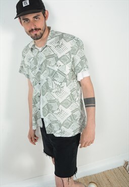 Vintage 90s abstract pattern shirt 