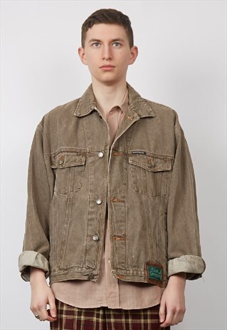 VINTAGE 80'S LONE COMPANY MOCHA DENIM JACKET