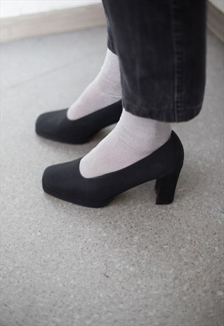 VINTAGE 80'S BLACK SHOES