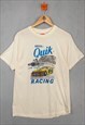 Vintage Nestle Racing T-Shirt Cream Medium