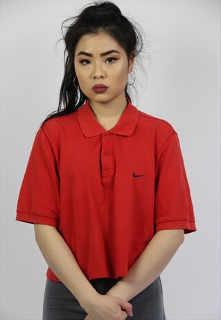 VINTAGE NIKE CROPPED POLO SHIRT
