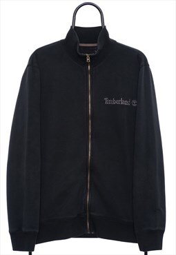 Vintage Timberland Logo Black Full Zip Sweatshirt Womens