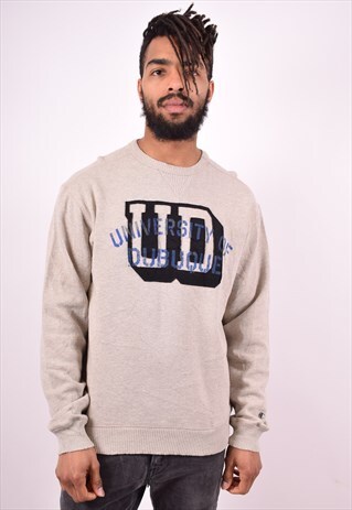 CHAMPION MENS VINTAGE SWEATSHIRT JUMPER MEDIUM GREY 90'S
