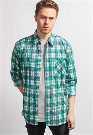 VINTAGE FLANNEL SKATER SHIRT