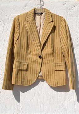 Vintage beige/brown corduroy cotton jacket,blazer.