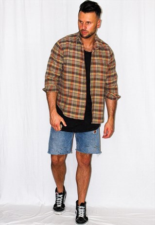 VINTAGE PLAID FLANNEL SHIRT