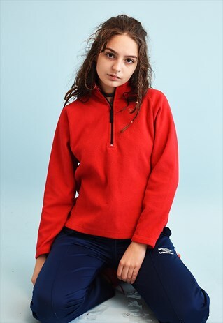 90'S RETRO ATHLEISURE SPORTS FLEECE JUMPER SWEATSHIRT