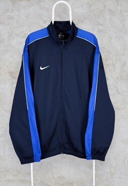 Vintage Nike Track Top Jacket Blue Men's XXL
