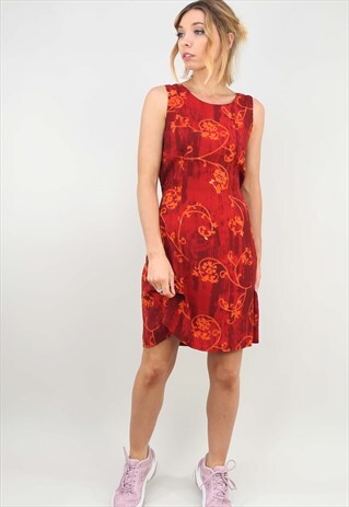 VINTAGE 90S PATTERNED SUMMER SUN DRESS