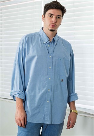 VINTAGE TOMMY HILFIGER SHIRT LOGO 90S XL 10.1