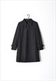 Y2K BLACK MINIMALIST TRENCH COAT