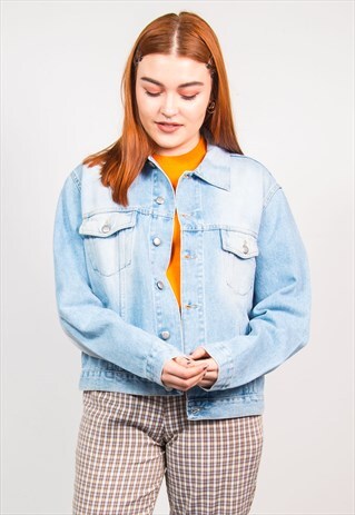 VINTAGE 90'S LIGHT BLUE DENIM JACKET