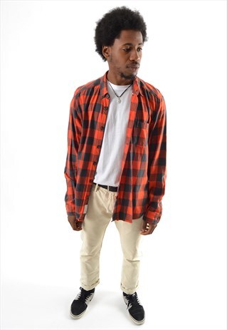 RED CHECK FLANNEL SHIRT CS2792