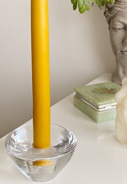 KOSTA BODA Mid century 70s crystal glass candle holder