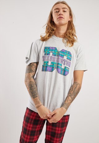 VINTAGE WASHINGTON DC GRAPHIC PRINT T-SHIRT