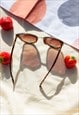 TORTOISE SHELL SUPERSIZE CAT EYE SUNGLASSES