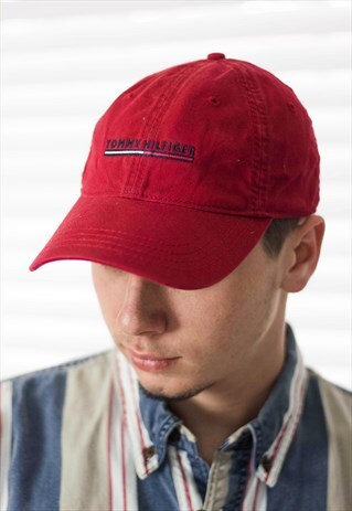 VINTAGE TOMMY HILFIGER BASEBALL CAP LOGO 90S X 3.5
