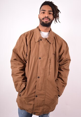 FILA MENS VINTAGE JACKET XL BROWN 90S