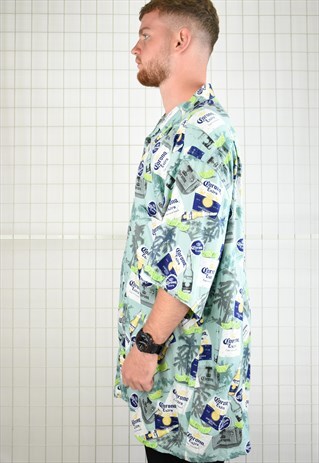 CORONA PATTERN BEACH/FESTIVAL SHIRT