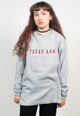 VINTAGE 90'S USA TEXAS A&M COLLEGE SWEATSHIRT