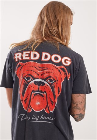 VINTAGE RED DOG GRAPHIC T-SHIRT