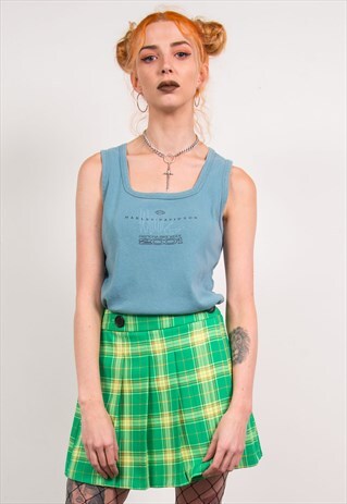 HARLEY-DAVIDSON VINTAGE 90'S BLUE VEST TOP T-SHIRT