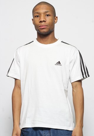 VINTAGE ADIDAS LOGO T-SHIRT CREAM