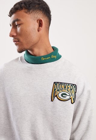 VINTAGE MAJESTIC GREEN BAY PACKERS ROLL-NECK SWEATSHIRT