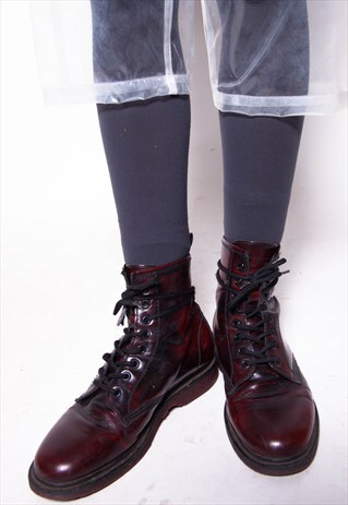 VINTAGE 90S CULT CHERRY RED BOOTS ID:9101