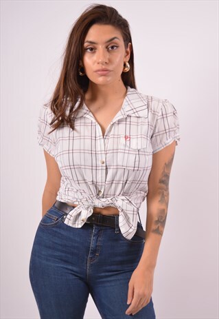 VINTAGE FJALL RAVEN SHIRT CHECK WHITE