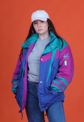 BLUE/PINK/GREEN FILA SKI COAT