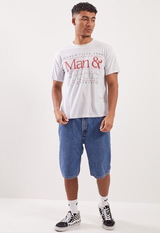 VINTAGE MAN & ROBOTICS GRAPHIC T-SHIRT