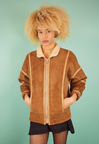 VINTAGE 90'S SHEARLING JACKET